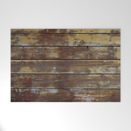 Weathered Western Wyoming Wood Welcome Mat