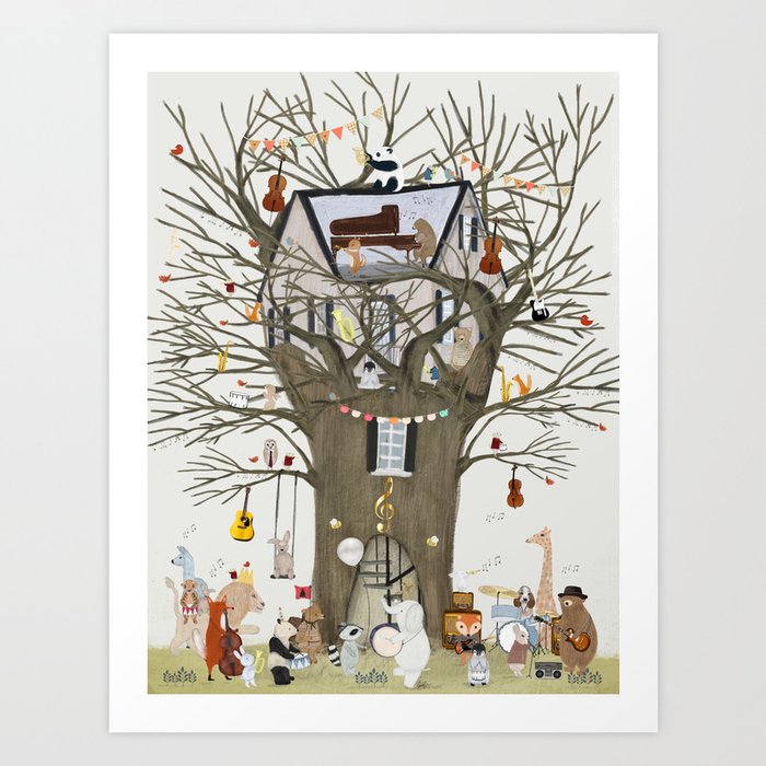 the symphony tree Art Print