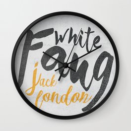 White Fang, Jack London book cover, poster, old classic, penguin book Wall Clock | Booksloverposter, Oldbookcover, Whitefang, Bookposters, Penguinbook, Graphicdesign, Adventurebookprint, Classicbookposter, Booklovers, Callofthewild 