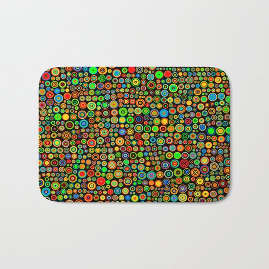 Colorful dots Bath Mat