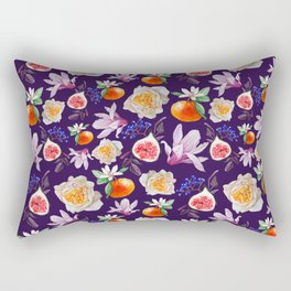 Violet mediterranean pattern Rectangular Pillow