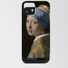 Johannes Vermeer’s Girl with a Pearl Earring (ca. 1665) Reproduction On Public Domain Of A Famous Painting in High Quality iPhone Card Case