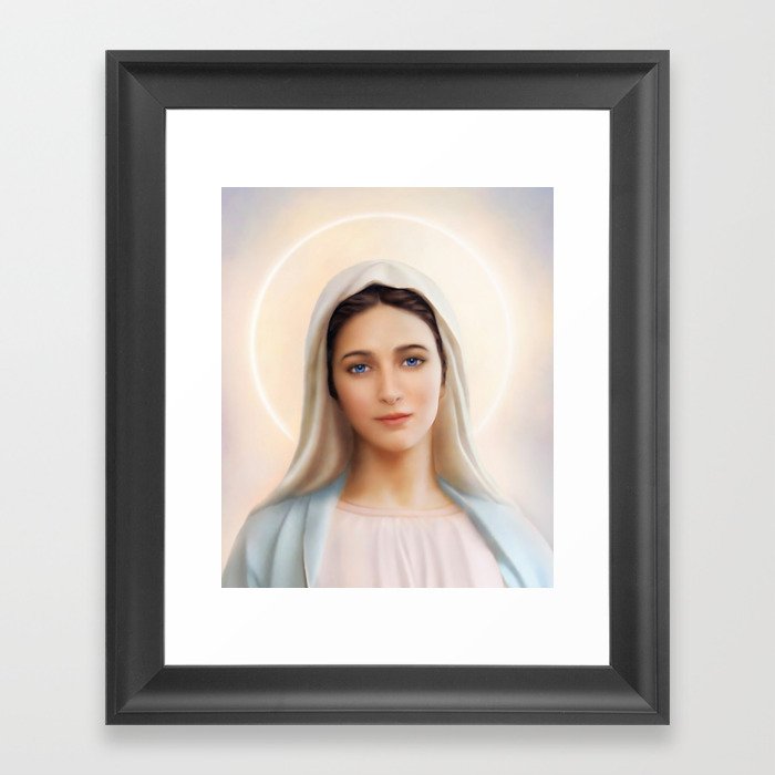 Virgin Mary, Mother of God,  Our Lady of Medjugorje Framed Art Print