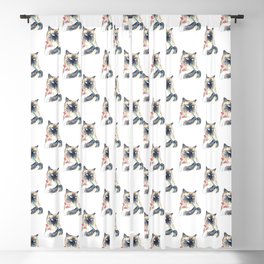 Siamese cat toilet Painting Wall Poster Watercolor Blackout Curtain