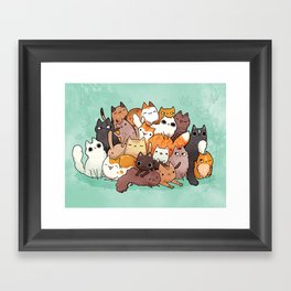 pile o cats 2 ( because just one isn't enough ) Framed Art Print