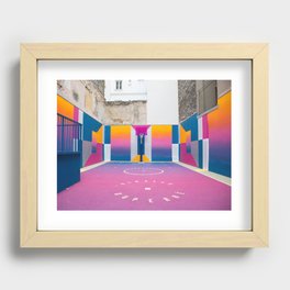 Pigalle basketball court Recessed Framed Print