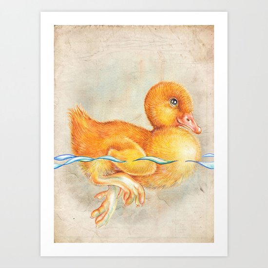 Duckling Art Print