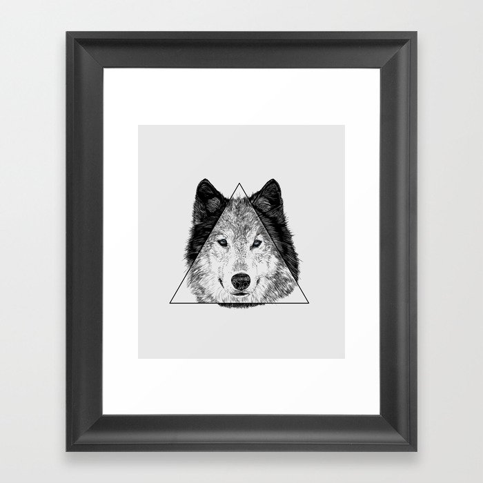 Trinity Wolf Framed Art Print