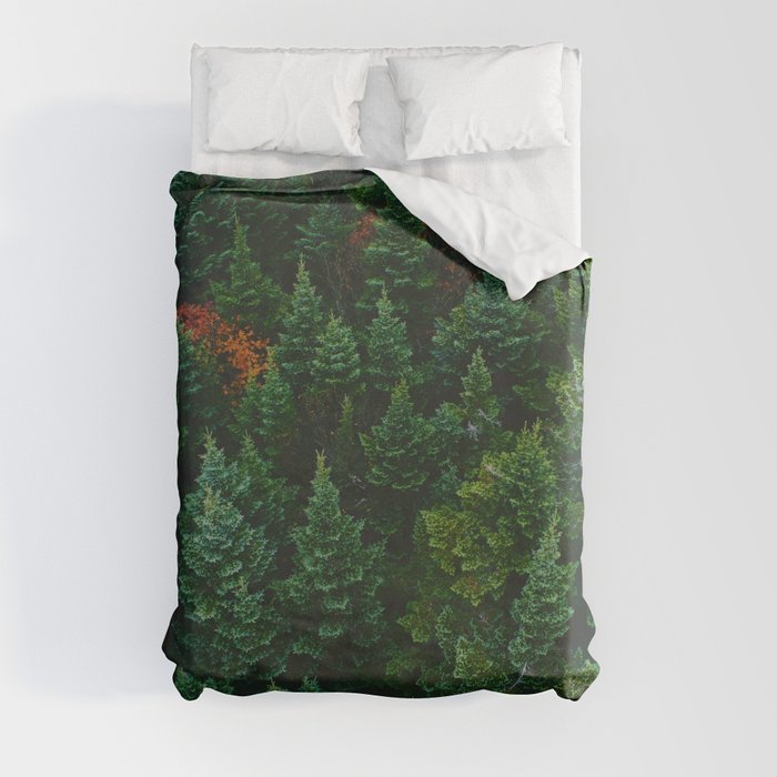 The Lively Forest (Color) Duvet Cover