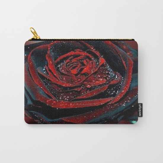 BLACK ROSE Carry-All Pouch