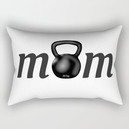 Strong MOM Kettlebell for Crossfitters Rectangular Pillow