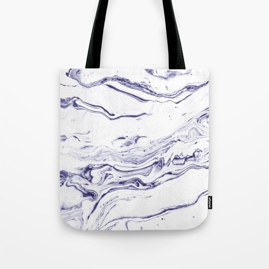 Navy Blue Marble #society6 #decor #marble Tote Bag