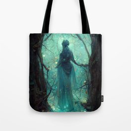 The Blue Lady Tote Bag | Blue, Dryad, Lady, Peace, Enclave, Magical, Doorway, Graphicdesign, Witch, Dimension 