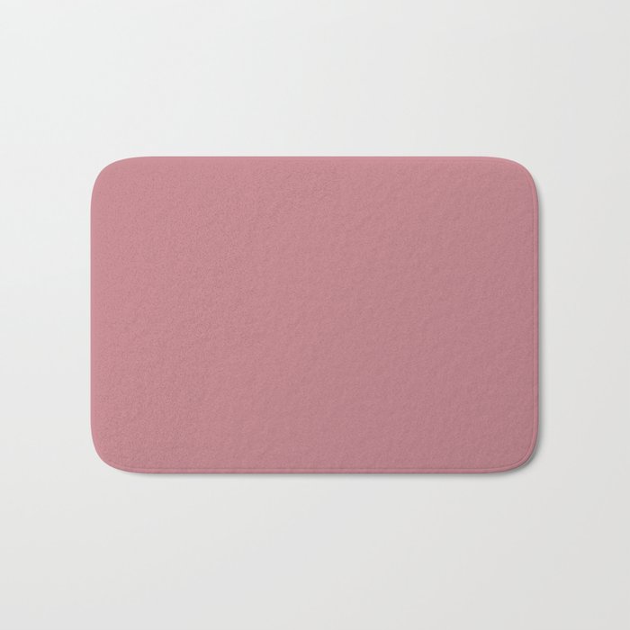 Solid Pink Bow Simple Solid Color All Over Print Bath Mat