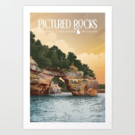 Pictured Rocks National Lakeshore Art Print