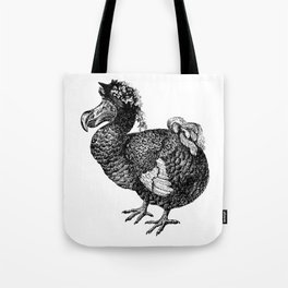 Mrs Dodo | Dodo Bird | Extinct Birds | Black and White | Tote Bag