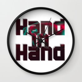 Hand in Hand Wall Clock