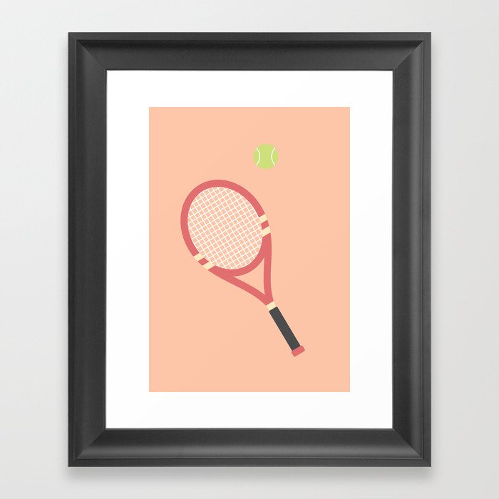 #19 Tennis Framed Art Print