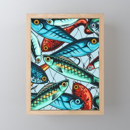 Fishing Baits Framed Mini Art Print