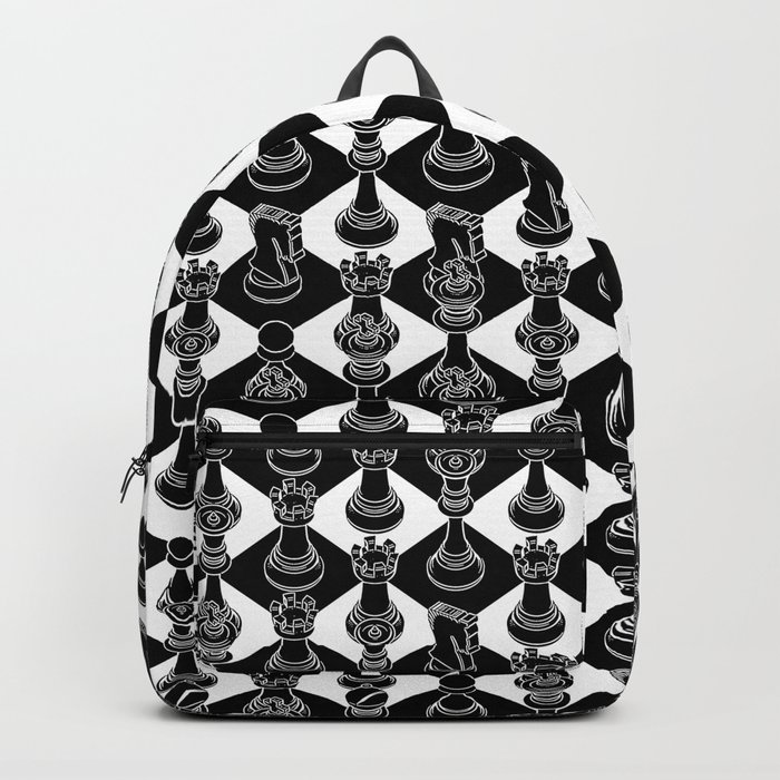 Isometric Chess BLACK Backpack