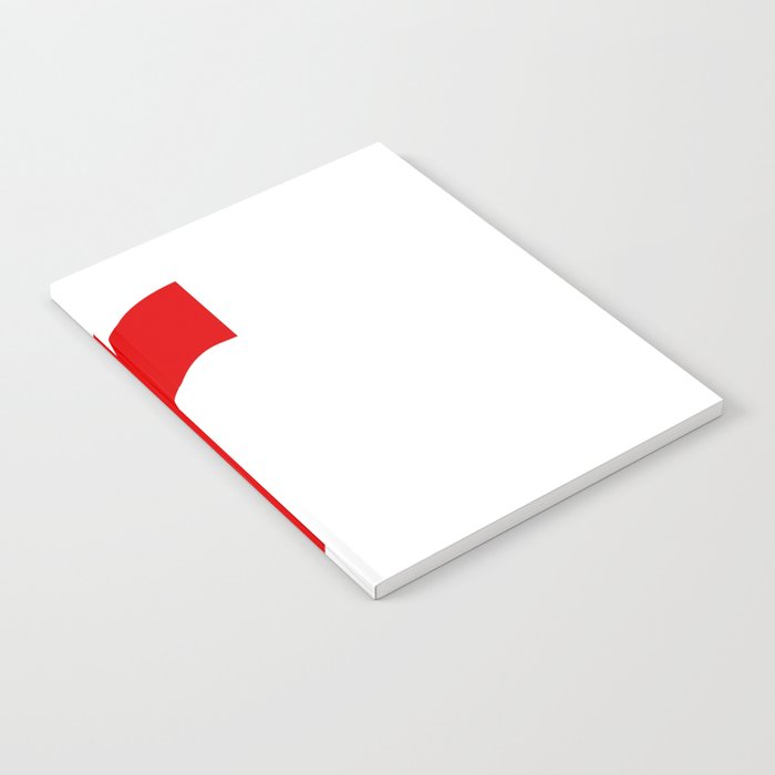 letter R (Red & White) Notebook