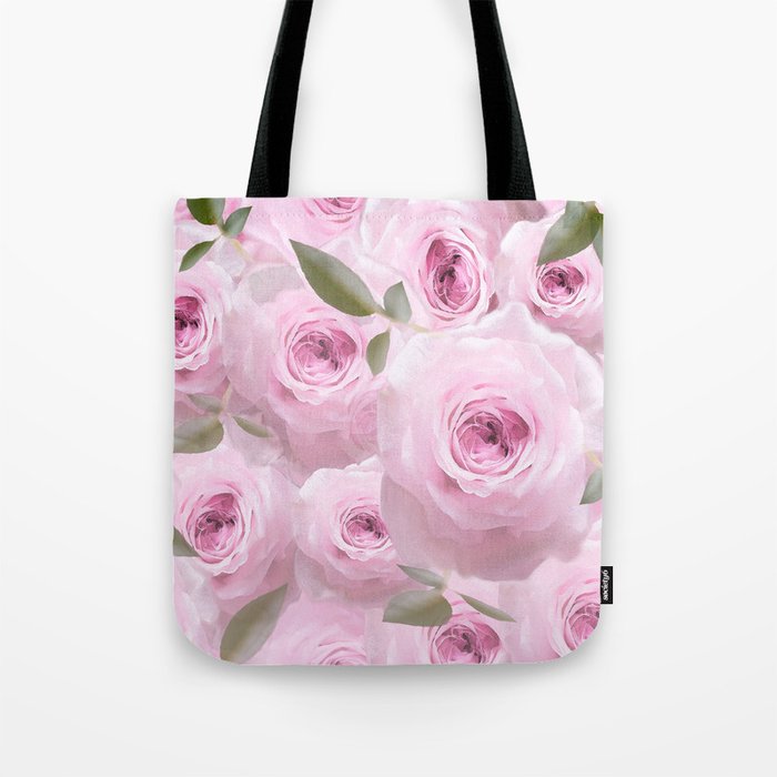 Pink Roses - Romantic mood #decor #society6 #buyart Tote Bag by Pivi ...