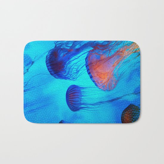 Watch the Flow of the Jelly Glow Bath Mat