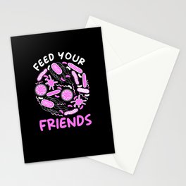 Microbiome Feed your Friends Stationery Card