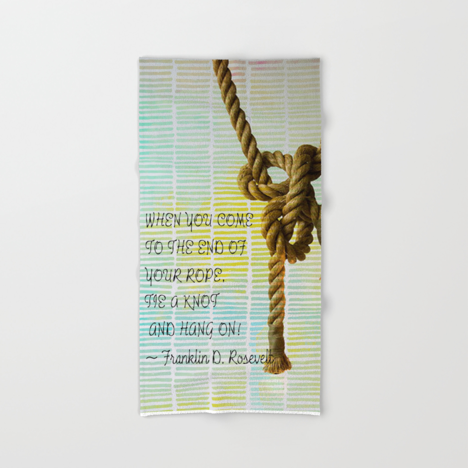 Tie A Knot And Hang On Hand Bath Towel By Lisasartistry Society6