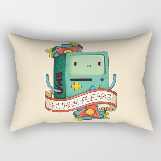 BMO | CHECK PLEASE Rectangular Pillow