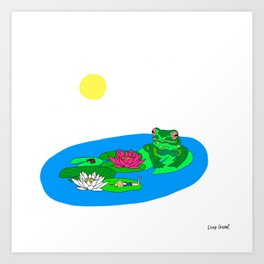 "You Are So Little, You Could Take A Nap On A Lily Pad" Art Print