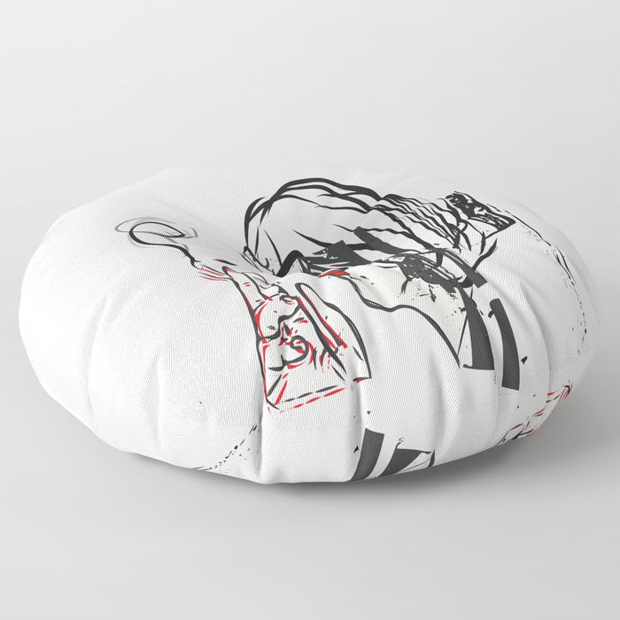 Cruella de Vil pop art Floor Pillow