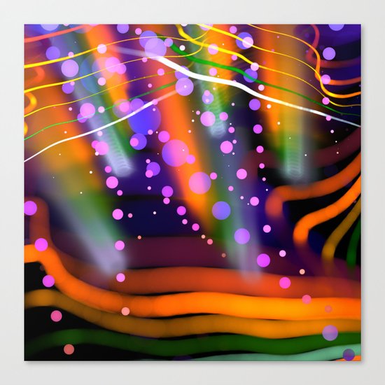 Cheery colourful abstract Canvas Print