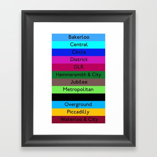 London Underground Framed Art Print