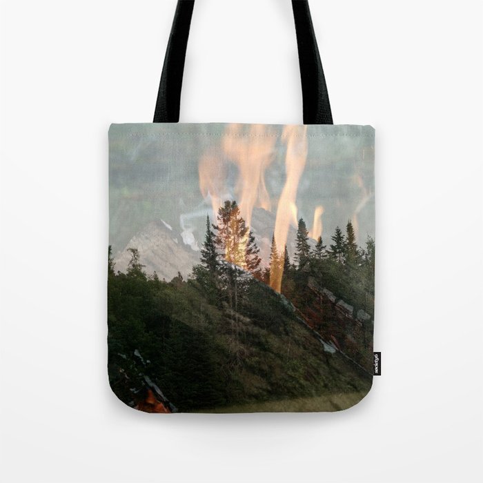 Fire in the Centerfold  Tote Bag