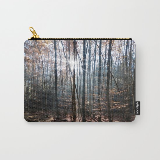 Light Shining in the Forest Carry-All Pouch