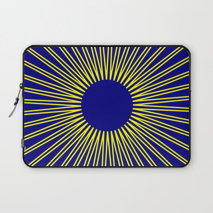 sun with navy background Laptop Sleeve