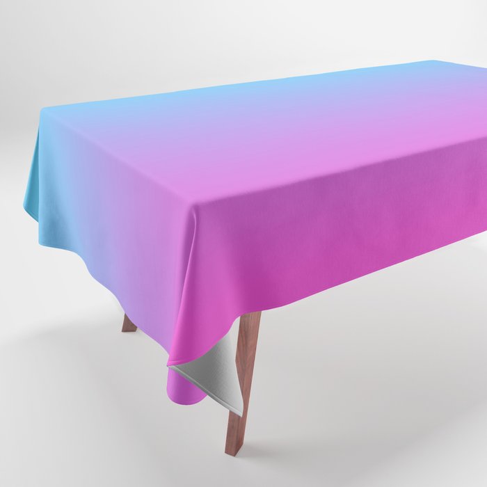 OMBRE BLUE PINK COLOR Tablecloth
