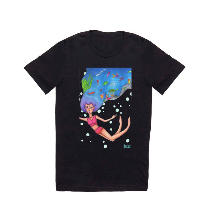 Under the Sea - watercolor painting T Shirt