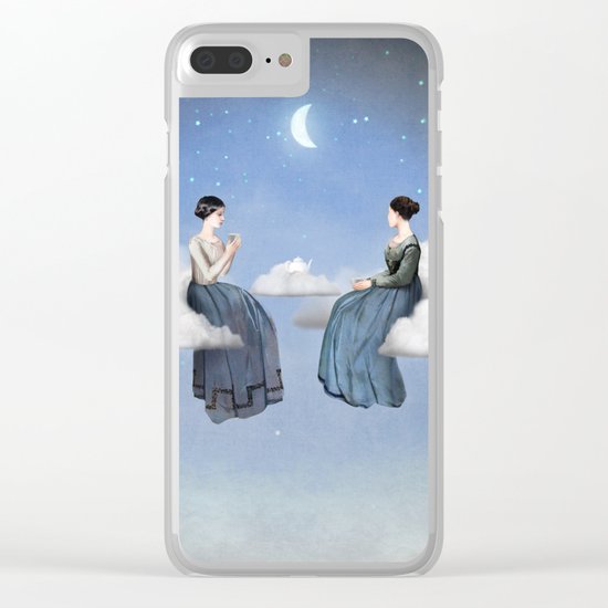 Wind, Clouds and Tea Clear iPhone Case