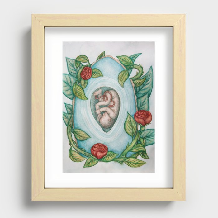 Baby agate Recessed Framed Print