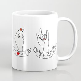 Love and peace Coffee Mug