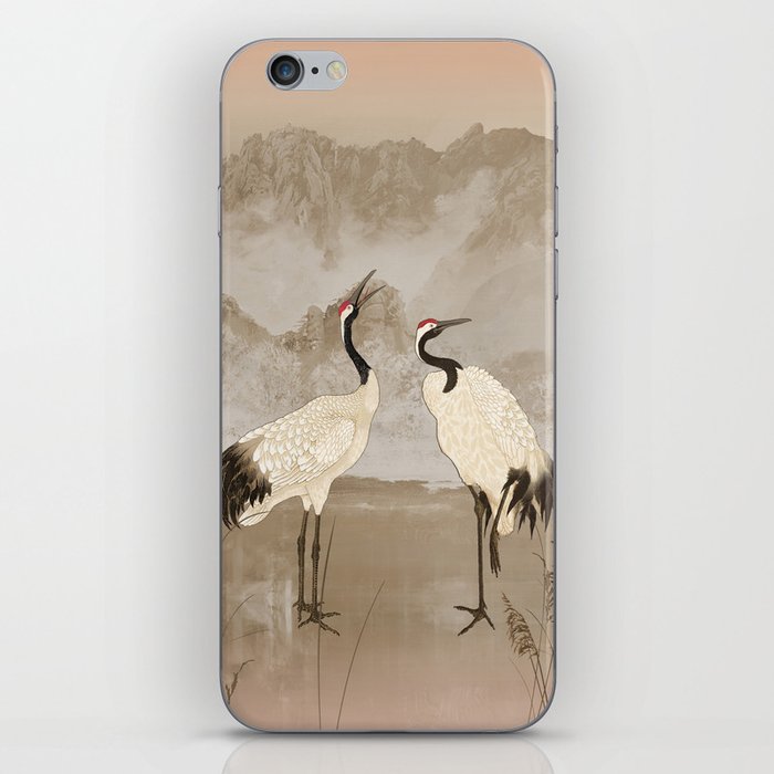 Wintering Manchurian Cranes iPhone Skin