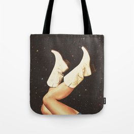These Boots - Space & Stars Cowgirl Tote Bag