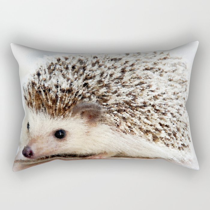 Geometric Hedgehog Rectangular Pillow