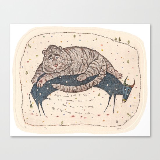 The year of Tiger Canvas Print