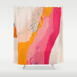Abstract Line Shades Shower Curtain
