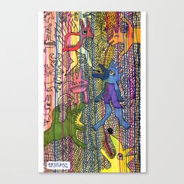 monsters society Canvas Print