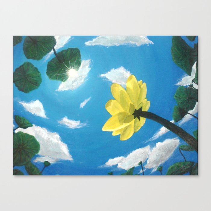 Things Are Looking Up Garden Lotus Pond Zen Garden Art Painting