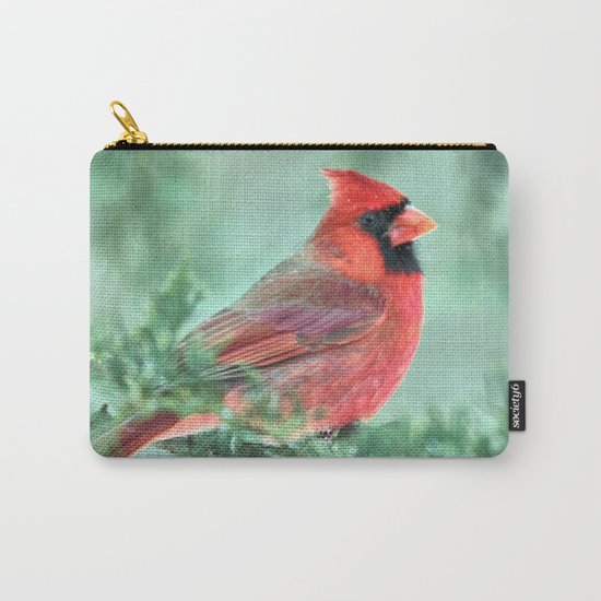 Christmas Cardinal Carry-All Pouch